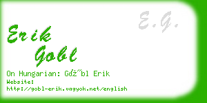 erik gobl business card